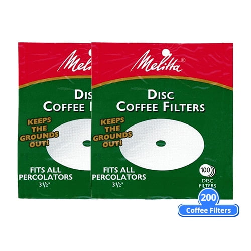 Melitta 628354 Disc Coffee Filters 100 
