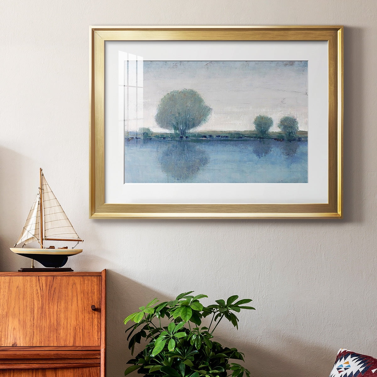 Afternoon Reflection I Premium Framed Print - Ready to Hang