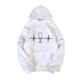 thumbnail image 2 of AOOCHASLIY Women Fall Tops Women's Fashion Casual Long Sleeve Print Hooded Pocket Sweatshirt Tops Blouse, 2 of 5