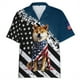 thumbnail image 4 of Camisa hawaiana con estampado 3D de Shiba Inu para hombre, divertida camisa hawaiana con estampado de animales, blusas casuales de manga corta con solapa para verano, 4 of 5