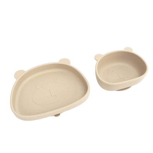 Kid Suction Bowl,Baby Suction Plates Panda Baby Silicone Silicion Plates Toddler Suction Plates High Capacity