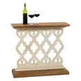 thumbnail image 3 of Cape Craftsmen Pine Hall Table with Antique White Lattice Design, 3 of 3