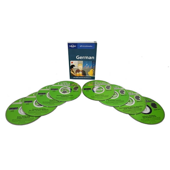 Learn to Speak German Language for Beginners - Fast and Easy 8 Audio CD Set & Phrasebook