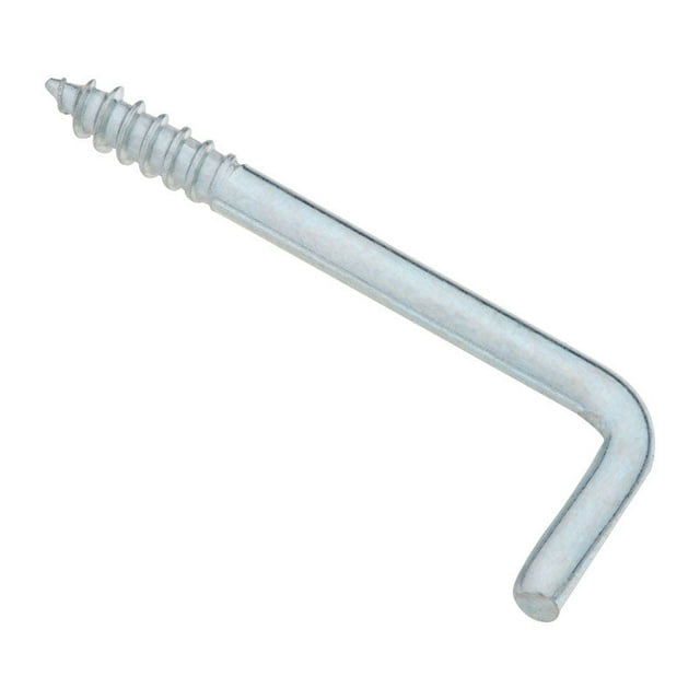 Gancho curvo cuadrado National Hardware de acero galvanizado, 1,81 cm