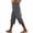 Gray, variant on Kinrui Womens Linen Capris Side Lace Hem Crop Pants Causual Summer Beach Knee Pants with Pocket Navy 2XL