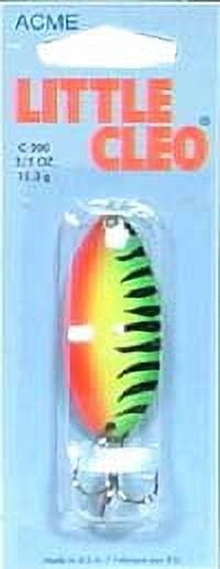 Acme Tackle Little Cleo Fishing Spoon Fire Tiger 2/5 oz.