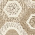 thumbnail image 4 of SAFAVIEH Natural Fiber Priscilla Geometric Braided Jute Area Rug, Grey/Ivory, 6' Square, 4 of 4