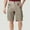 Brown, variant on Man Solid Color Multi-pocket Zipper Button Work Pants Outdoor Work Tactical Shorts Plus Size Cargo Shorts