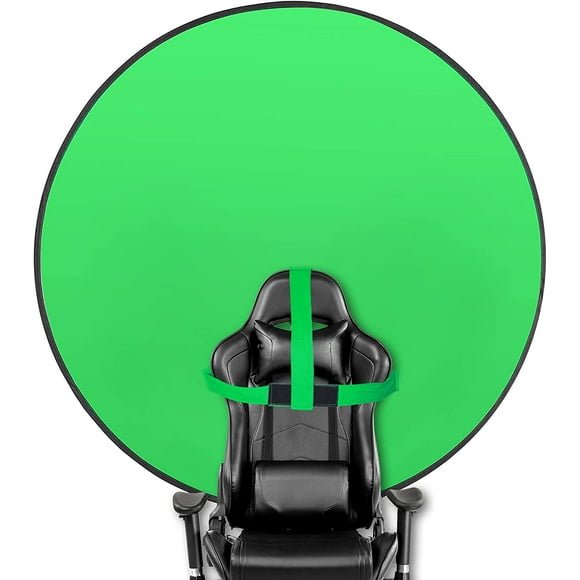 Green Screen Diameter 145cm, Foldable Green Backdrop, Portable Chroma Key Green Backdrop, Reversible Foldable Backdrop for Blue and Green Photography,JUN