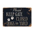 thumbnail image 1 of 1PC Wall Sign Flag CLOSE Garage KEEP Plaque Club Wall Cafe DecorArt Bar Sign PLEASE Metal GATR Home Decor, 1 of 1