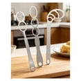 thumbnail image 4 of SomWiBe Stainless Steel Triple Hole Hand Whisk, Manual Egg Beater Stirring Tool, Ergonomic Kitchen Mixing Gadget for Eggs, Batter, Cream and Coffee Baking Use Silver 8.66in, 4 of 6