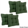 thumbnail image 5 of 19-inch Squared Microsuede Tufted Dining Chair Cushion (Set of Four), 5 of 7
