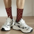 thumbnail image 6 of Rateoe Argyle Plaid for Women Casual Calf Socks - Cute Crew Socks - Thin Soft Above Ankle Socks Size 5-11, 6 of 6
