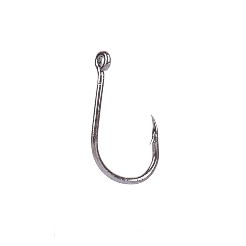 100Pcs Fishing Hooks Jig Big Hook High Carbon Steel Bait Holder Fishhooks