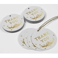 thumbnail image 4 of Inkdotpot Pack Of 100 Real Gold Foil Paper Tags Thank You Bridal Shower-Baby Shower-Retirement-Wedding-Birthday Favor Hang Tags, 4 of 7