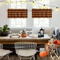 thumbnail image 2 of Windows Valances Curtain Halloween Orange Black Plaid Kitchen Valances Rod Pocket Farmhouse Buffalo Check Window Treatment Short Topper Curtains for Kitchen Living Bedroom 1 Panel,54 by 18 inch, 2 of 6