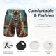 thumbnail image 3 of Fotbe Pond Meditating Tiger Traje de Baño para Hombre – Shorts de Natación de Secado Rápido con Forro y Bolsillos-XX-Large, 3 of 6