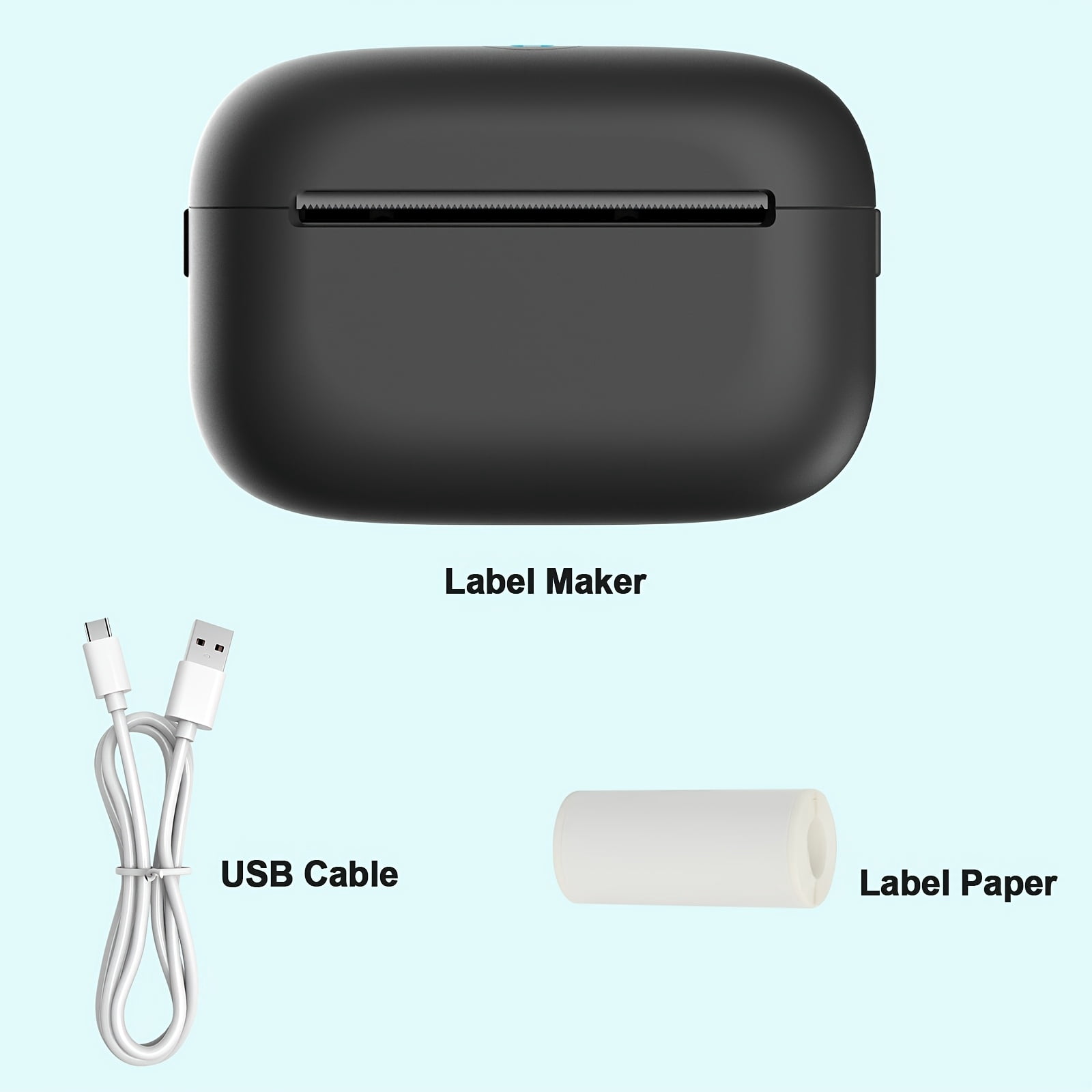 Thermal Label Sold Separately, Wireless Thermal Label Printer, with 1 Free Roll Tape, Portable Label Printer for Organization And Storage, Office, Home, School, for Barcode, Clothing, Jewelry, Retail