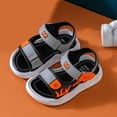 thumbnail image 2 of Tennyeal Kids Boys Summer Sports Sandals Boys Girls Sandals Summer Outdoor Athletic Kids Sport Water Shoes for Toddler/Little Kid for US 12,Grey, 2 of 5