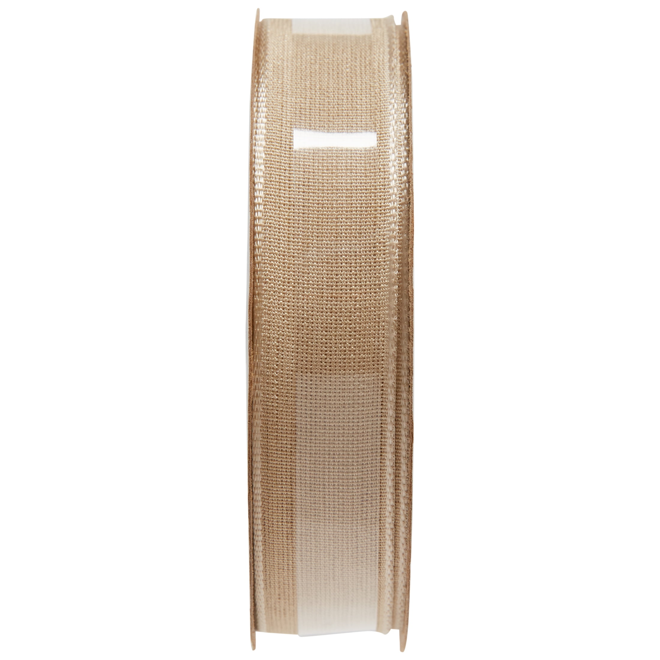 (3 pack) Offray Ribbon, Oatmeal Brown 5/8 inch Woven Ribbon, 12 feet