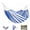 Blue+White Stripes, variant on Large Hammocks for Outside, Long Replacement Hammock Two Person for Stand, Blue White Stripes