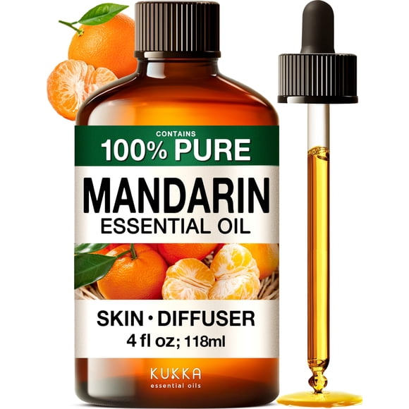 Aceite esencial KUKKA Mandarin 120 ml para cabello, piel y aromaterapia