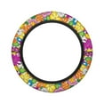 thumbnail image 7 of ZUXONGSY Hippie Flower Golf Cart Steering Wheel Cover Car Interior Accessories Universal Steering Wheel Cover Comfortable Golf Steering Wheel Protector Auto Golf Cart Accessories Decor, 7 of 7
