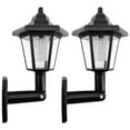 thumbnail image 2 of POINTERTECK Solar Hexagonal Light Outdoor LED Solar Sconce Lantern Auto ON/OFF Solar Fence Light IP44 Waterproof Hexagonal Landscape Lamp for Patio Yard Garden Pathway, 2 of 10