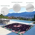 thumbnail image 3 of Pink Flamingo Outdoor Rug for Patio/Deck/Porch, Non-Slip Large Area Rug 3 x 5 Ft, Green Summer Tropical Botanical Black Indoor Outdoor Rugs Washable Area Rugs, Reversible Camping Rug Carpet Runner, 3 of 8
