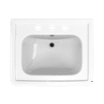 thumbnail image 4 of TOTO LPT530.8N#01 Promenade 27-1/2" x 22-1/4" Rectangular Pedestal Bathroom Sink for 8 inch Center Faucets, 4 of 5