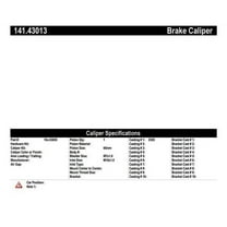 Centric Parts Disc Brake Caliper P/N:141.43013 Fits select: 1988-1995 ISUZU CONVENTIONAL