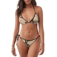 thumbnail image 1 of Balery Vintage Rose Botanical Art Pijama Estampado Bikini de Dos Piezas para Mujer - Conjunto de Bikini Ajustable Sexy y Cómodo para Playa, 1 of 6