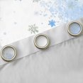 thumbnail image 4 of Manfei Snowman Blackout Curtains Christmas Window Curtains Pack of 2 (38x45 Each), Peach Pink, 4 of 6