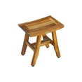 thumbnail image 2 of EcoDecors® Satori® 14" Teak Wood Shower Bench in EarthyTeak Finish, 2 of 10