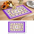 thumbnail image 6 of Mediterranean Style Lemon Floral Placemats Set of 2, Purple Border Countryside Non-Slip Place Mats Washable Table Mats for Kitchen Dining Table Decorations Indoor/Outdoor, 6 of 9