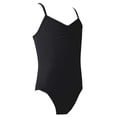 thumbnail image 2 of inlzdz Kids Girls Basic Ballet Dance Leotard Criss-cross One Piece Tank Gymnastics Unitard Bodysuit Black 8-10, 2 of 5