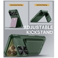 thumbnail image 4 of Funda de teléfono SSLOTSCASE para iPhone 16 Pro Max con tarjetero, color verde, 4 of 7