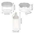 thumbnail image 2 of Salt and Pepper Shakers Moisture Proof Set of 4 Small Mini Salt Shaker to go Camping Picnic Outdoors Kitchen Lunch Boxes Travel Spice Set Clear Seasoning Box Squeeze Bottle Spice Jar Dispenser, 2 of 7
