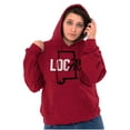 thumbnail image 4 of Alabama Local State Shaped Pun Cute Unisex Plus Fleece Graphic Hoodie Brisco Brands 4X, 4 of 4