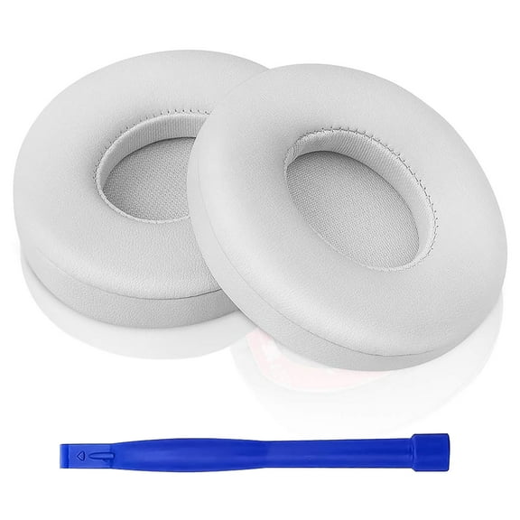 Eplacement Ear Pads for Beats - Replacement Ear Cushions Memory Foam Earpads Cushion Cover for Solo 2 & Solo 3 Wireless Headphone (White)