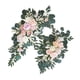thumbnail image 1 of Arco de flores artificiales de simulación para decoración de ventanas y vacaciones. Rosado, 1 of 9