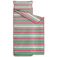 thumbnail image 2 of Red and Green Christmas Pattern Toddler Nap Mats for Kids Preschool,59"x22" Sleeping Mat Bag or Kids,Toddler Sleeping Bag,Toddler Nap Mat or Daycare, 2 of 6