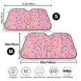 thumbnail image 3 of Kdxio Pink Donut Print Windshield Sun Shade,UV Rays and Sun Heat Protection,Sunshade for Car Windshield,Car Shade Front Windshield - Small, 3 of 6