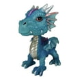 thumbnail image 6 of Blue Whimsical Wyrmling Dragon With Flutter Wings Decorative Bobblehead Figurine, 6 of 7