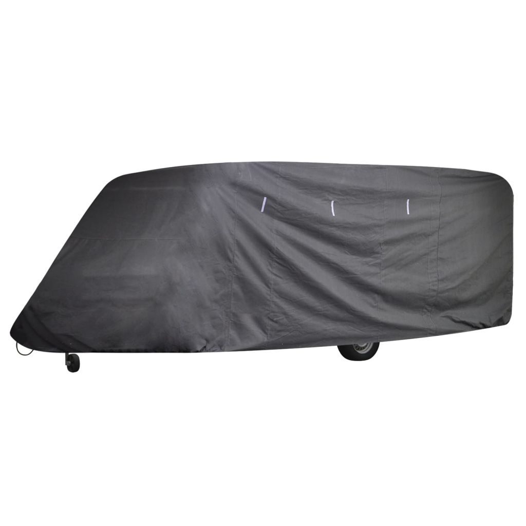 Anself Caravan Cover 3 Layers Fabric Camper Trailer Cover Water Resistant Trailer Breathable Roof Cover Suitable for Caravans with Length Between 14 ft to 17 ft - image 2 of 7