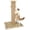 Brown, variant on Tall Cat Scratching Post for Indoor Cats Adults,Cat Scratch Post with Perch, Cute Cat Scratching Post with Boho Carpet & Dangling Ball Toys