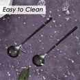 thumbnail image 6 of Set of 8 Black Stainless Steel Espresso Spoons - Mini Teaspoons for Coffee, British Tea, Desserts, Cakes, Ice Cream, Cappuccino - 5.3 Inch, 6 of 9