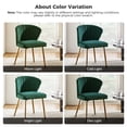 thumbnail image 4 of Tina's Home Velvet Dining Chairs Set of 2 Upholstered Wingback Side Chairs Living Room Kitchen Green, 4 of 10
