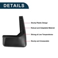 thumbnail image 3 of Unique Bargains Mud Flaps Splash Guards for Toyota Avanza 2005-2010 Front & Rear Mud Guards W/Mount Accessories, 3 of 6