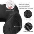 thumbnail image 4 of VIIWII Travel Pillow for Adults Memory Foam Neck Pillows for Sleeping on Airplane Lightweight Black, 4 of 7